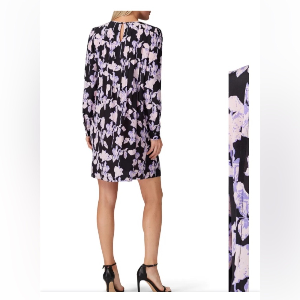 Diane von Furstenburg Joyce Silk Shift Floral Dress Size Small - Picture 2 of 8